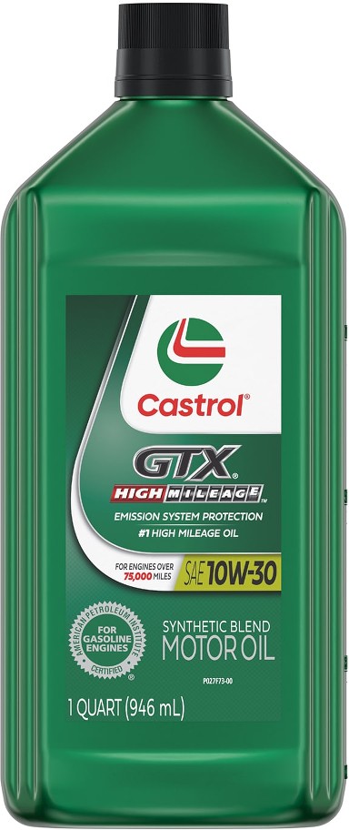 GTX High Mileage 10W-30 Synthetic Blend Motor Oil, 1 Quart