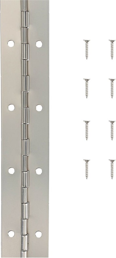 12-in H Satin Nickel Piano/Continuous Interior/Exterior Door Hinge