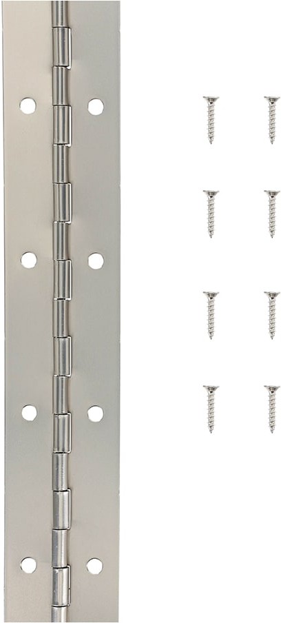30-in H Stainless Steel Piano/Continuous Interior/Exterior Door Hinge