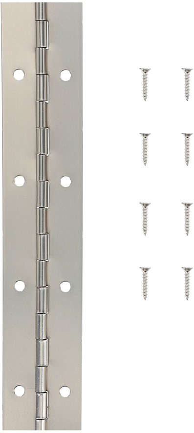 12-in H Stainless Steel Piano/Continuous Interior/Exterior Door Hinge