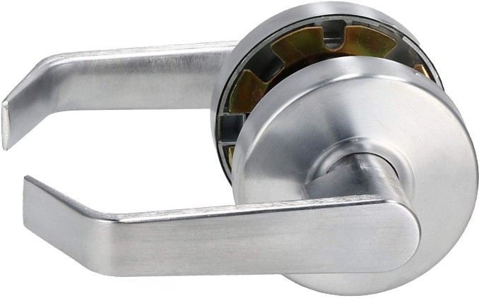 Commercial LIFE Security Products Silver Interior or Exterior Bed/Bath Hall/Closet Passage Door Handle