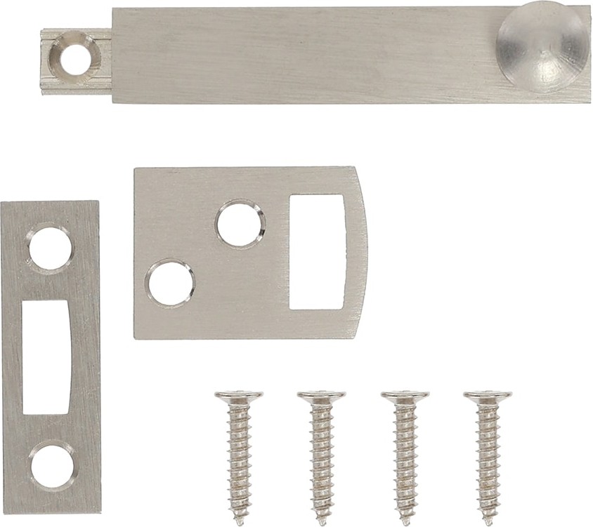 2-1/2-in Satin nickel Steel Surface Bolt