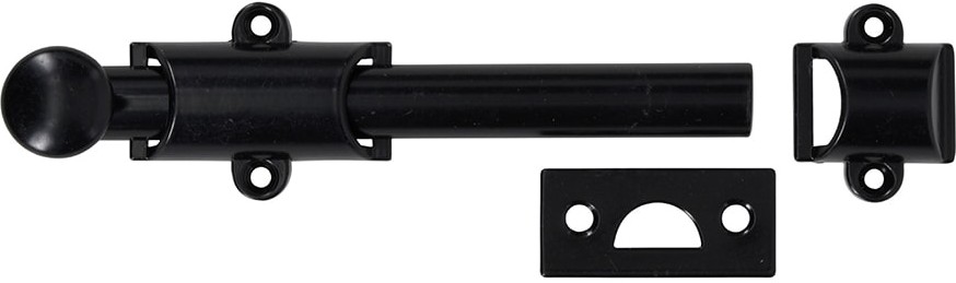 6-in Black Steel Surface Bolt