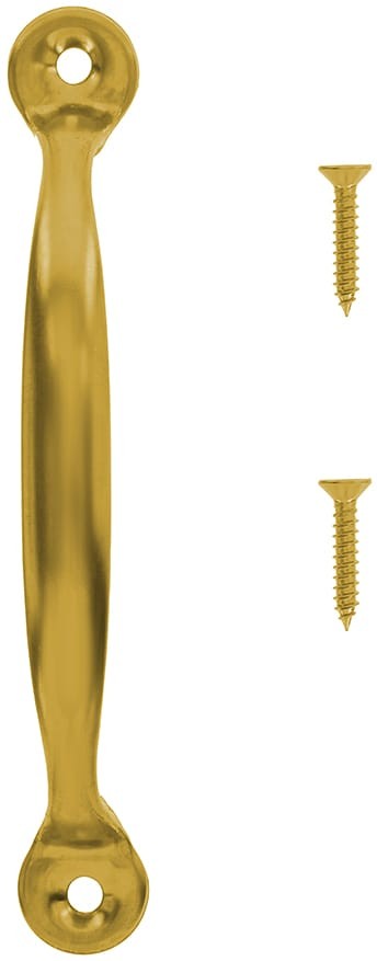 4-3/4-in Polished Brass Screen door Replacement Pull handle