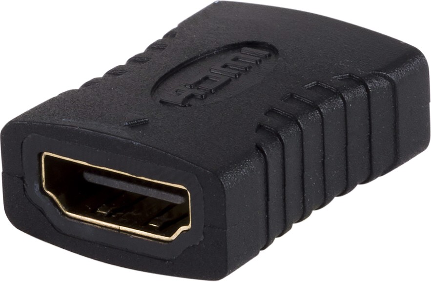Single to single Black Basic Standard Adapter