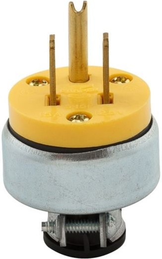15-Amp 125 -Volt NEMA 5-15 3-wire grounding Heavy-duty Straight Plug , Yellow