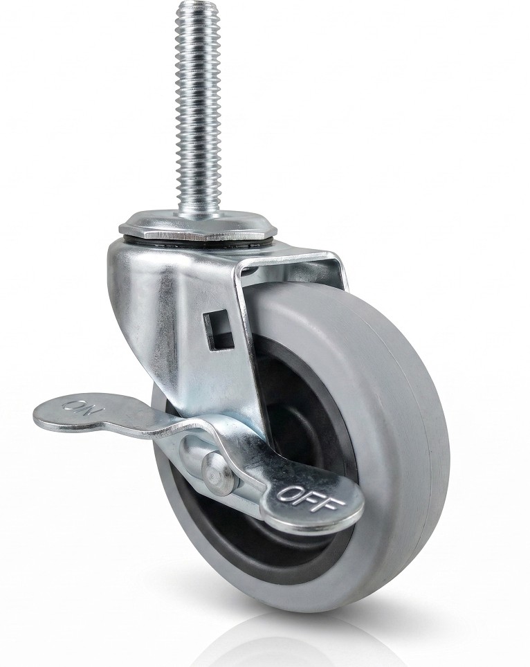3-in TPR/Thermoplastic rubber Swivel Caster