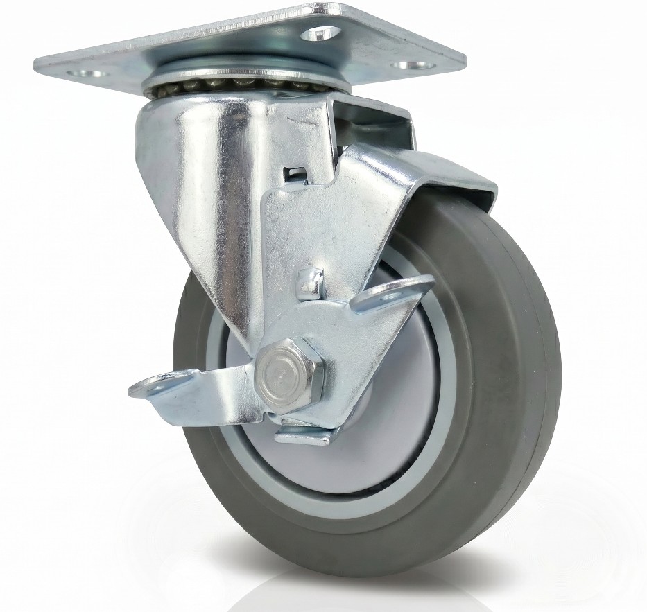 4-in TPR/Thermoplastic rubber Swivel Caster