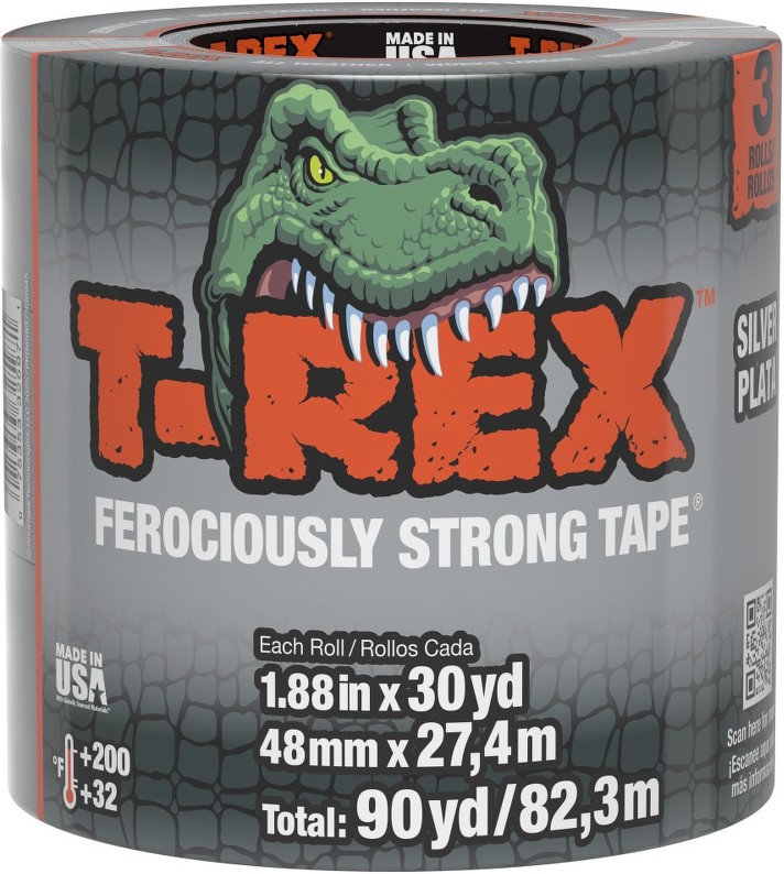 Ferociously Strong Tape Silver Duct Tape 1.88-in x 30 Yard(s) 3 -Pack