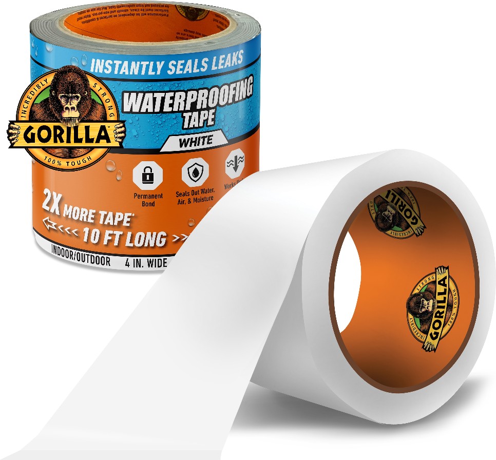 Waterproofing White Waterproof Duct Tape 4-in x 10 Feet