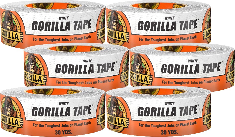 White Duct Tape 1.88-in x 30 Yard(s) 6 -Pack