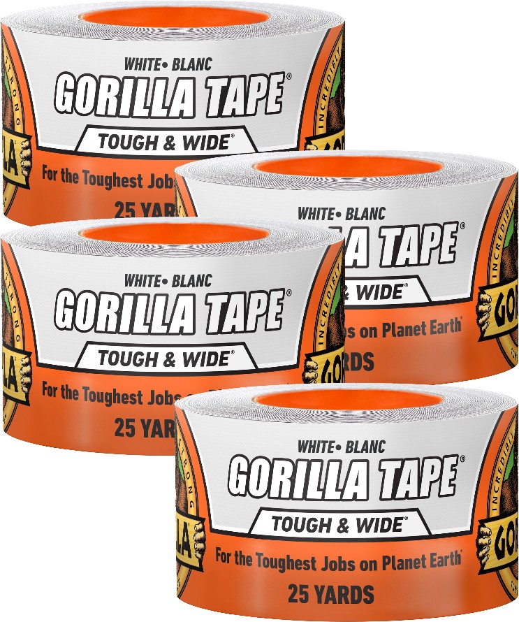 White Duct Tape 2.88-in x 25 Yard(s) 4 -Pack