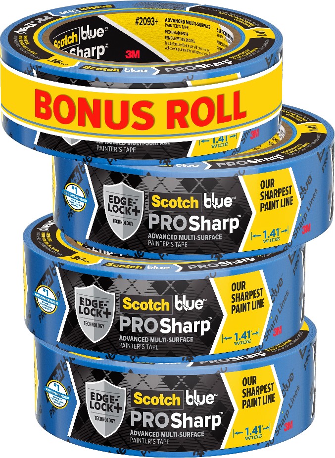 PROSharp Buy 3 Rolls Get 1 Roll Free Bonus 4 -Pack 1.41-in x 60 Yard(s) Painters Tape