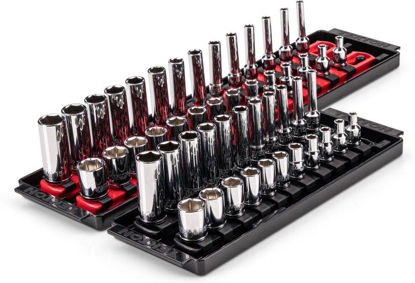 1/4-in Drive Metric and standard (SAE) Shallow/Deep Socket Set 50 -Pieces