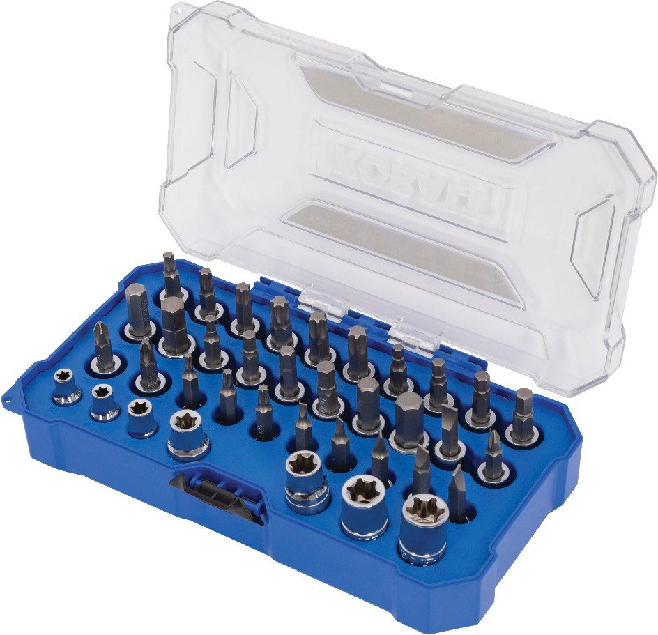 37 -Piece 1/4-in 3/8-in Drive Set Flathead/Hex/Phillips/Torx Bit Driver Socket Set