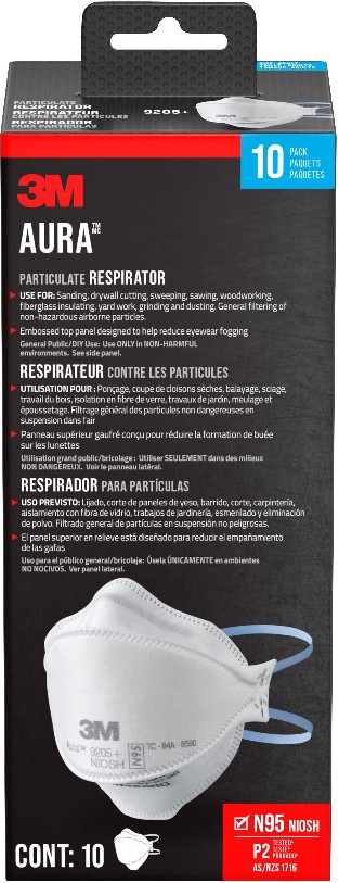 White N95 Multi-Purpose Non-Valved Respirator 10 -Pack