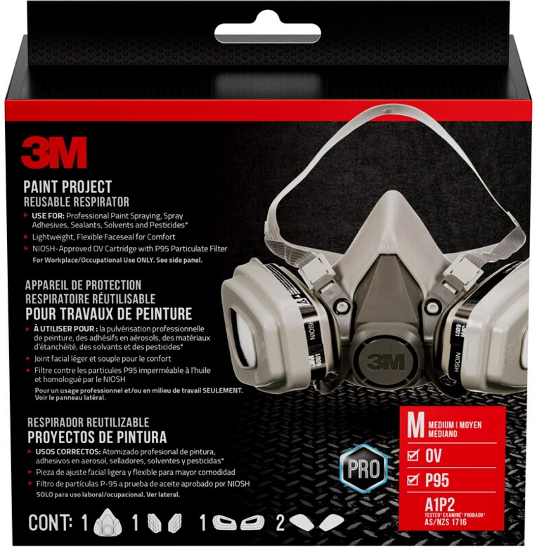 Grey P95 Medium Multi-Purpose Half Face Respirator