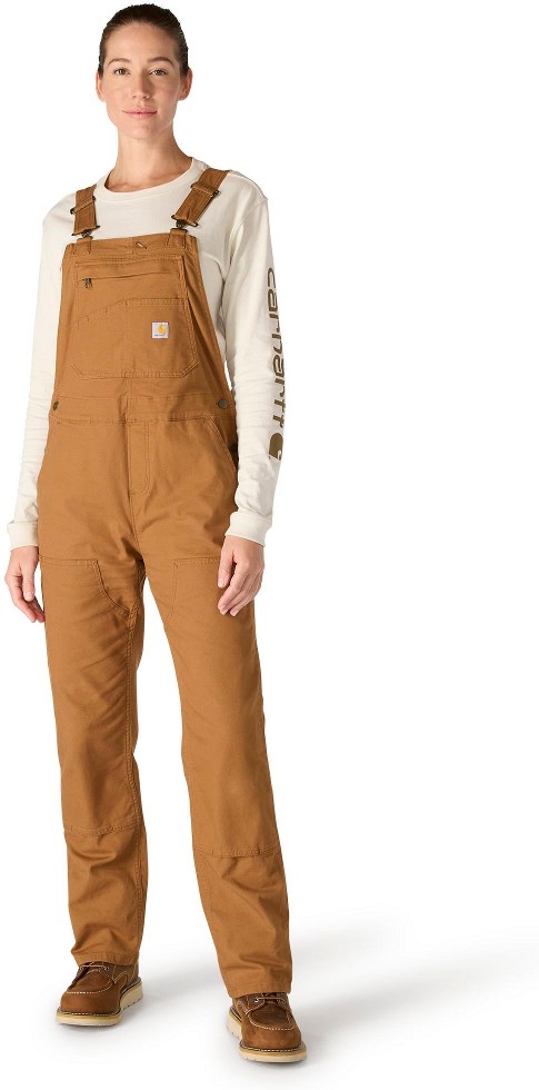 Women's Carhartt Brown Sleeveless Canvas Overall ( S )