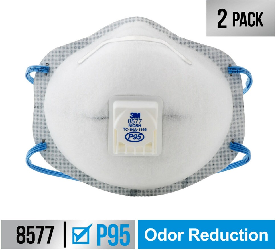 White P95 Multi-Purpose Valved Respirator 2 -Pack