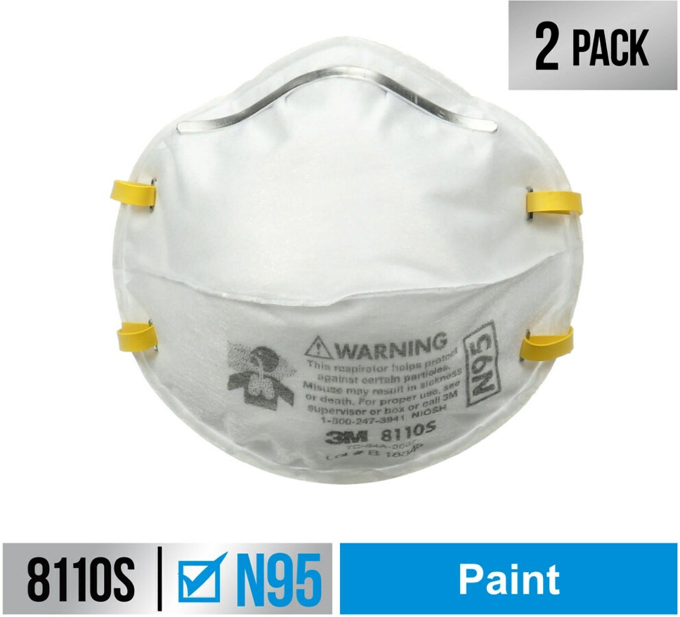 Performance Respirator White N95 Small Multi-Purpose Non-Valved Respirator 2 -Pack