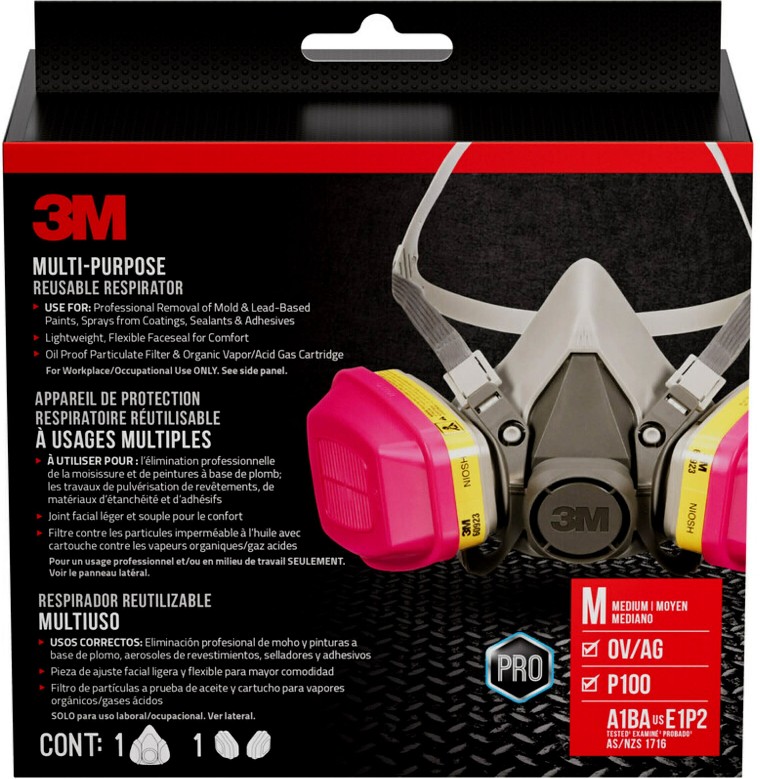 Multi-Purpose Performance Respirator Grey P100 Multi-Purpose Half Face Respirator