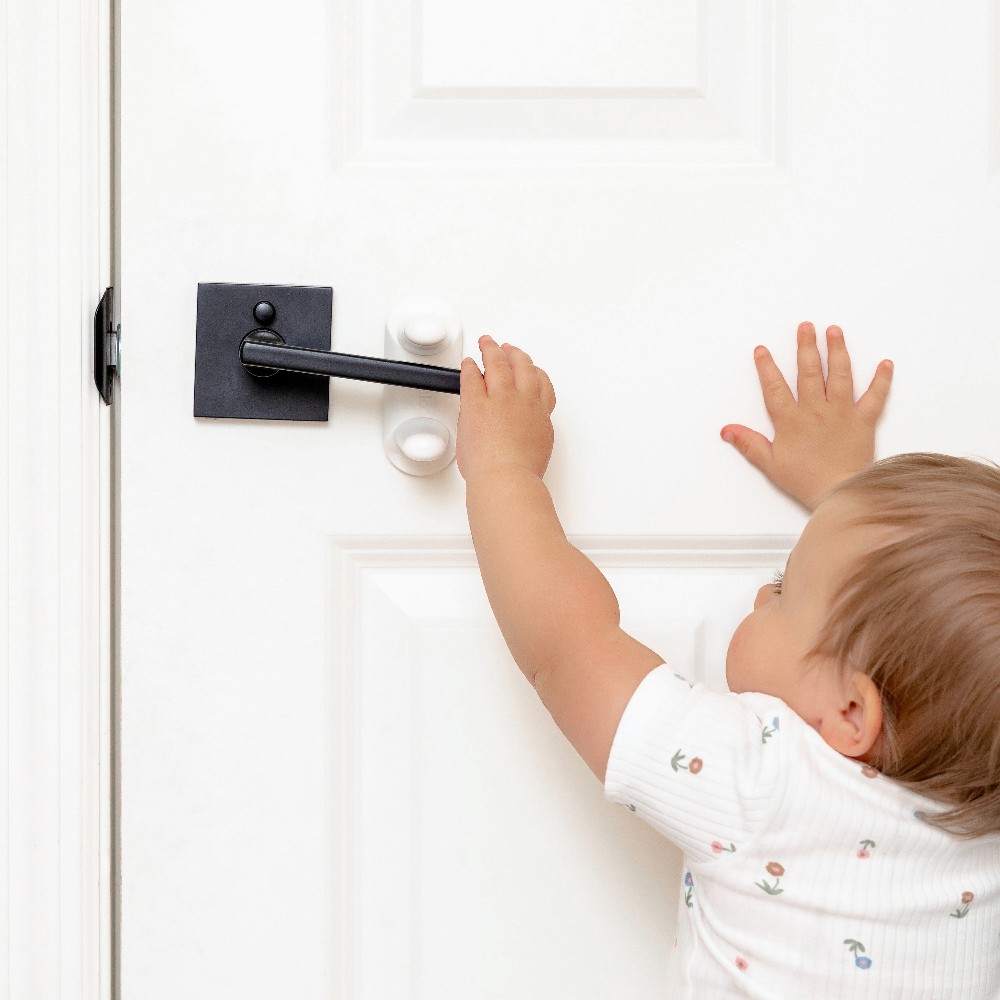 Home Safety White Lever door lock