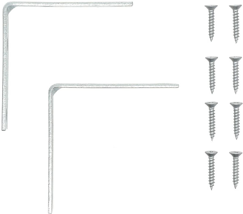 2.5-in x 0.625-in x 2.5-in 2 -Gauge Galvanized Steel Corner brace 2 -Pack