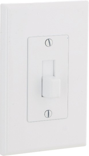 TayMac Revive 1 -Gang Jumbo Size White PVC Indoor Toggle Wall Plate