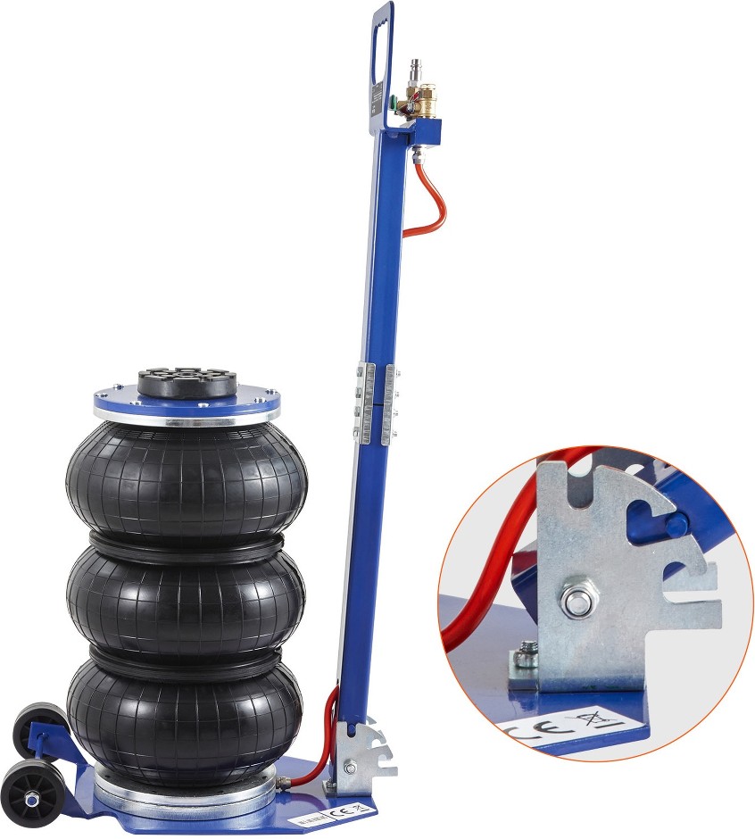 Black 3-Ton Steel Air/Hydraulic Air lift