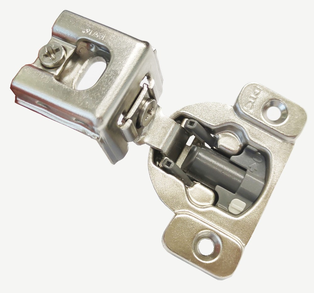 105-Degree 1-5/16-in Overlay Concealed Concealed Soft Close Nickel plated Cabinet Hinge , 1 Pairs ( 2 -Pieces)