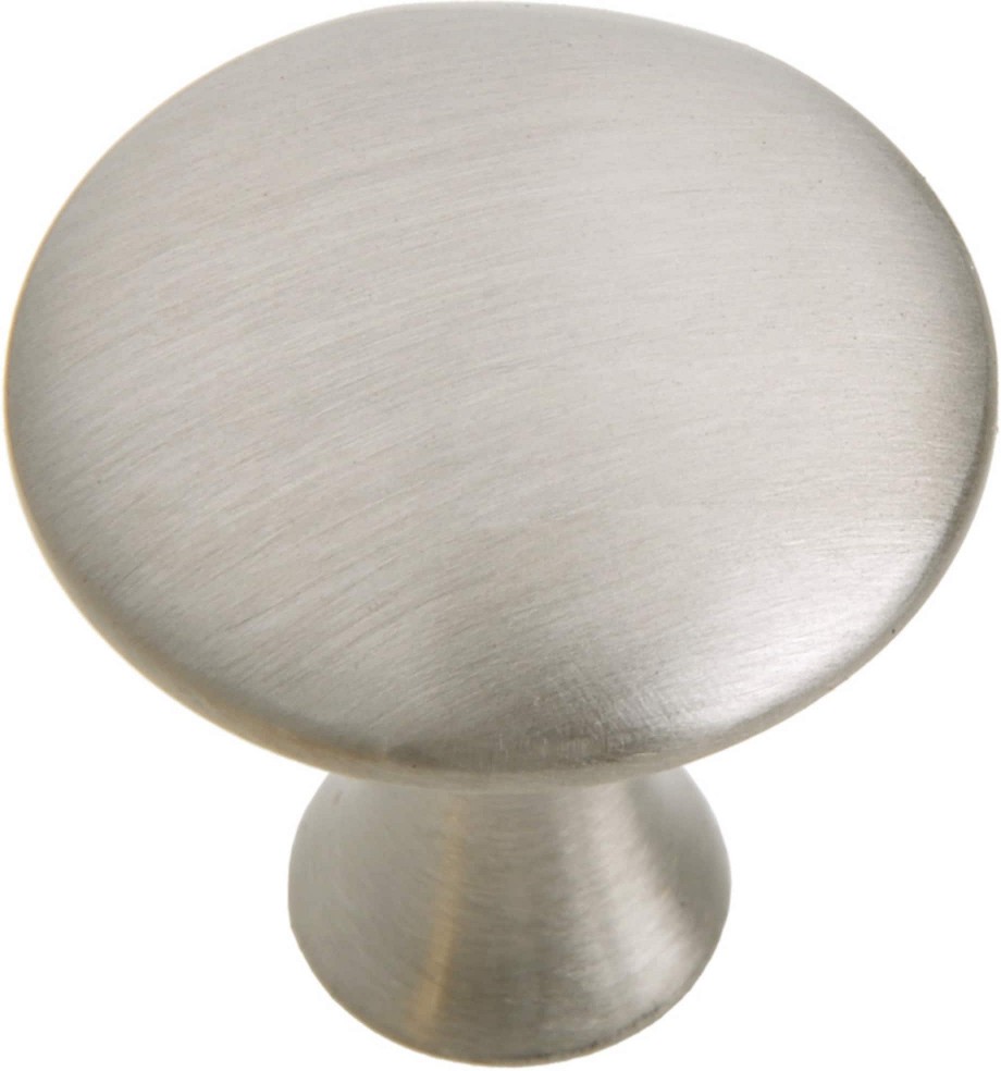 1-1/2-in Brushed nickel Round Modern Cabinet Knob