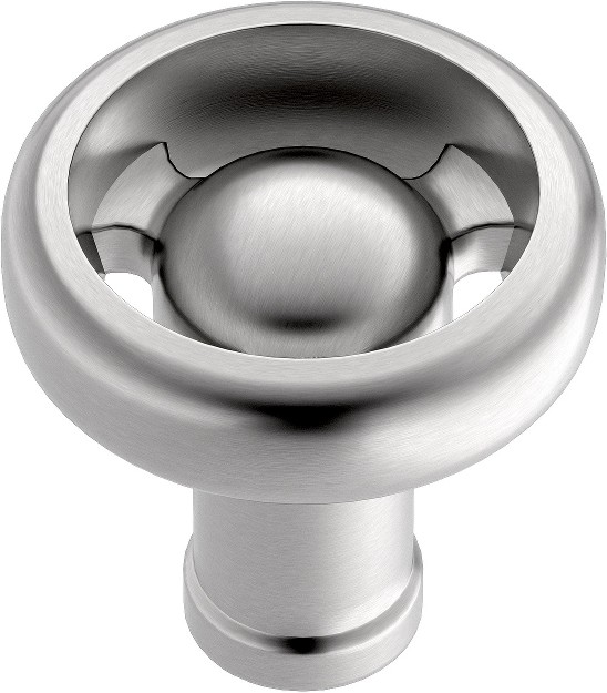 Steampunk 1-7/16-in Brushed Nickel Round Transitional Cabinet Knob