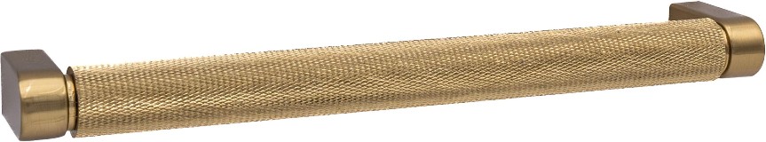 Kent Knurled 7-in , 178mm Center to Center Satin Brass Cylindrical Bar Drawer Pulls