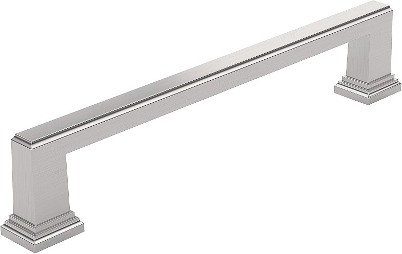 Mirabel 6-5/16-in , 160mm Center to Center Brushed Nickel Rectangular Handle Drawer Pulls