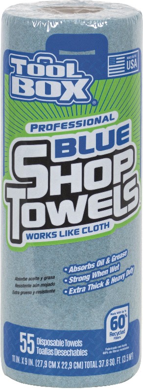 ToolBox Professional Blue Single Roll (55ct) Paper Shop towel