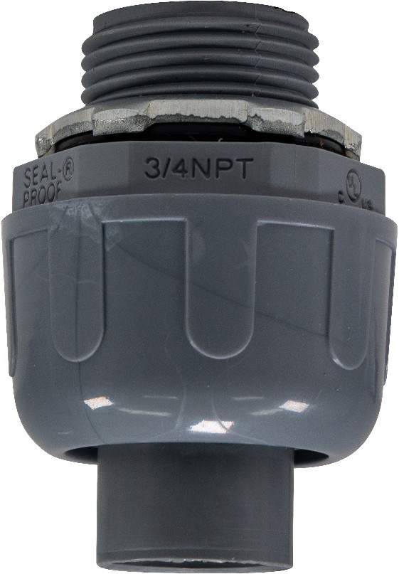 3/4-in Schedule 40, Plastic 1-in length conduit Connector Conduit Fittings