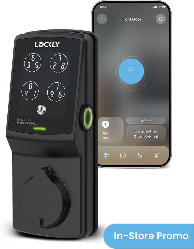 Secure Plus Deadbolt Bluetooth Smart Locks Matte Black Smart Lock Electronic Deadbolt with Wifi Bluetooth and Fingerprint Touchscreen Keypad