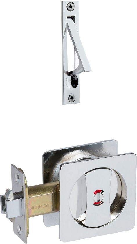 2-in Polished chrome Pocket Door Pull