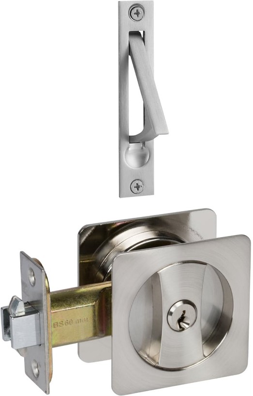 2-in Satin nickel Pocket Door Pull
