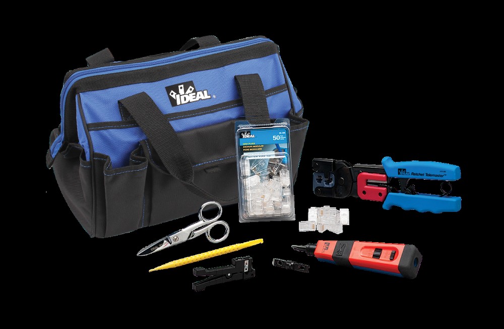 Pro Network/Telco Installer Tool Kit Data crimper 23-26 AWG Solid , 23-26 AWG Stranded