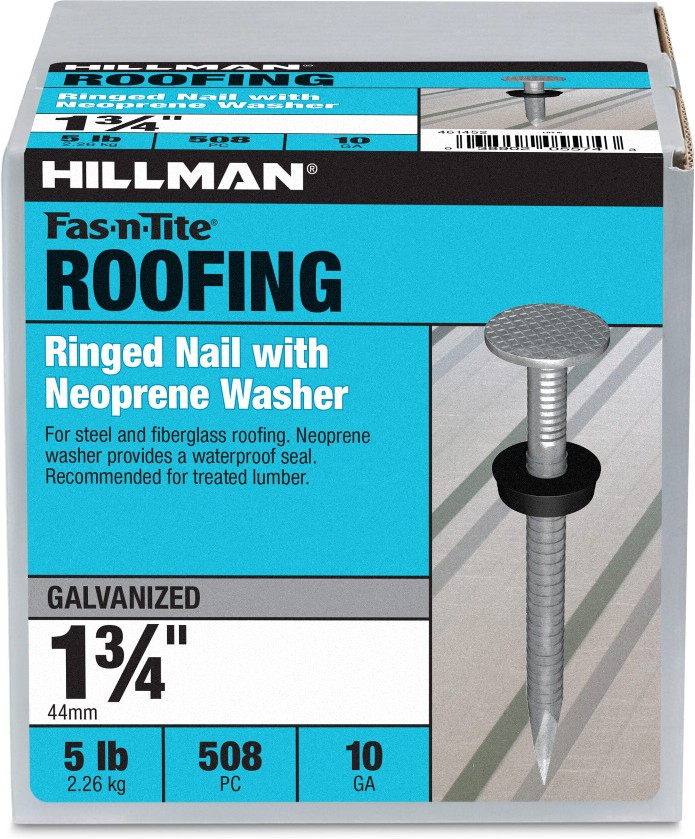 1-3/4-in Ring Shank Electro-galvanized Roofing Nails 508 -Per Box