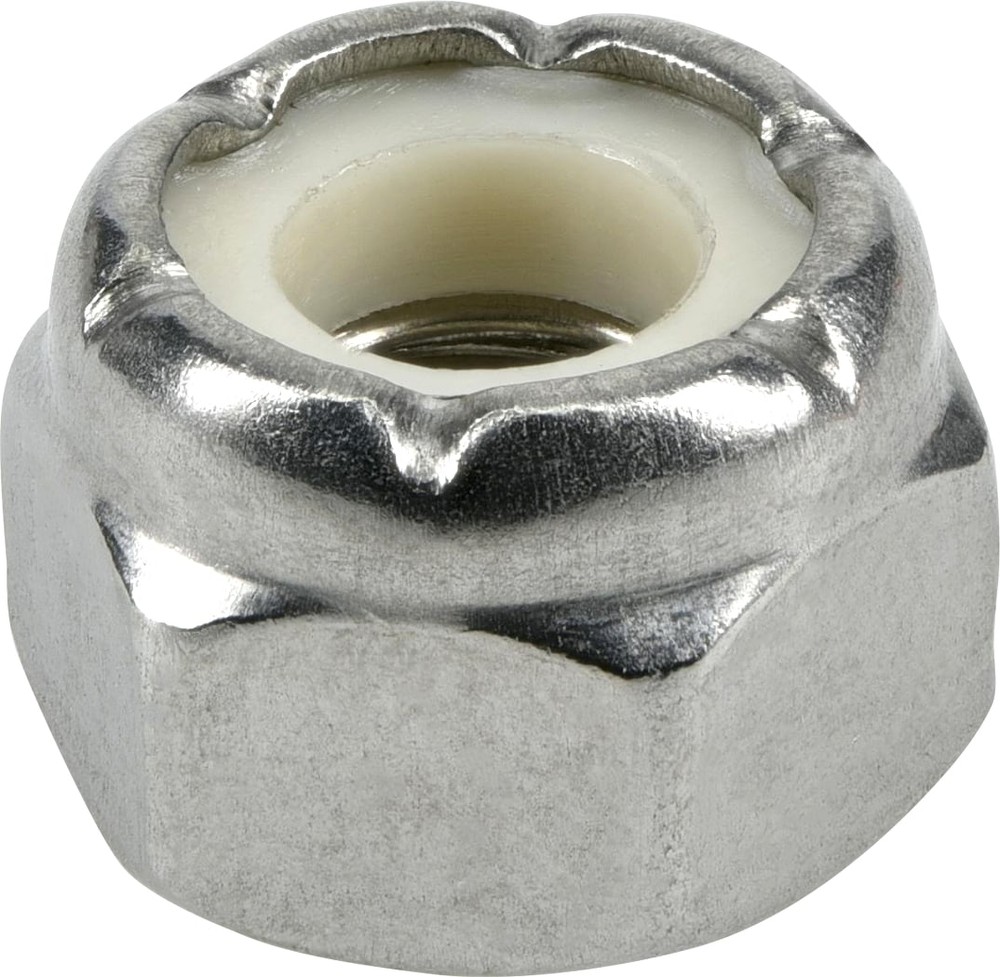 1/4-in x 20 Stainless Steel Stainless Steel Nylon Insert Nut (6-Count)