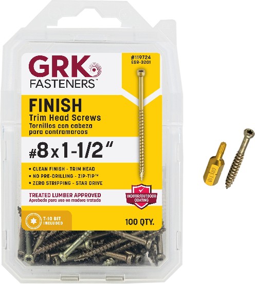 #8 x 1-1/2-in Polymer Exterior Trim screws ( 100 -Per Box )