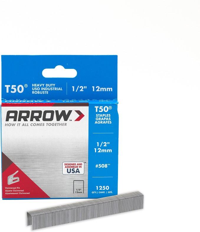 1/2-in Leg x 3/8-in 20 -Gauge Heavy-duty staples 1000 -Per Box