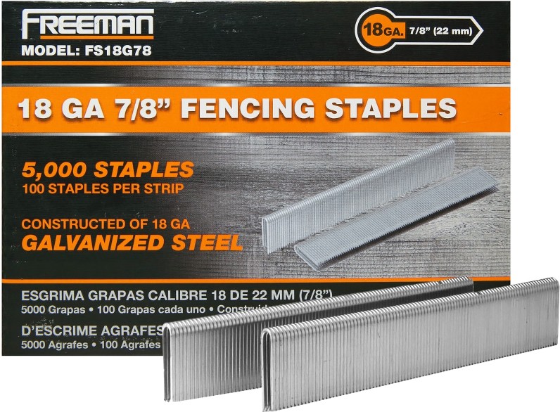 7/8-in Leg x 18 -Gauge Fence staples 5000 -Per Box