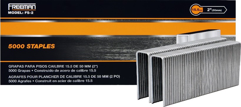 2-in Leg x 1/2-in 15.5 -Gauge Flooring staples 5000 -Per Box