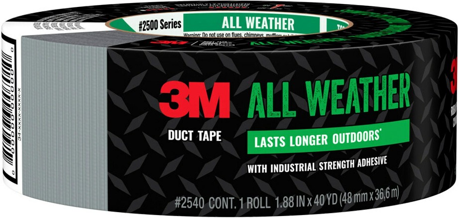 Duct Tape All Weather Gray Rubberized Duct Tape 1.88-in x 40 Yard(s)