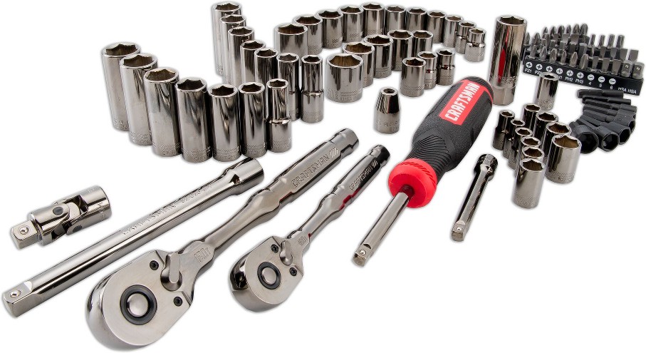OVERDRIVE 99 -Piece Standard (SAE) and Metric Mechanics Tool Set with Hard Case