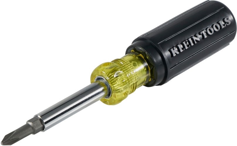 Multi-Bit Screwdriver / Nut Driver, 5-in-1, Phillips, Slotted Bits
