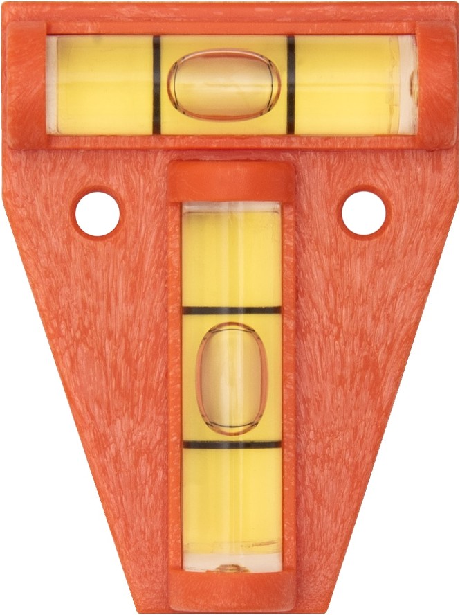 Plastic 6.75-in 2 Vial Cross check level